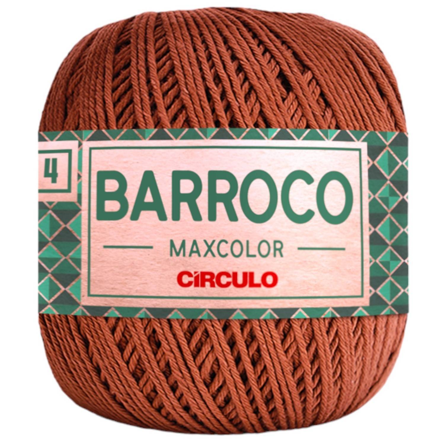 Barbante Barroco Maxcolor Nº4 - 200g - Círculo - 7220 - Tâmara