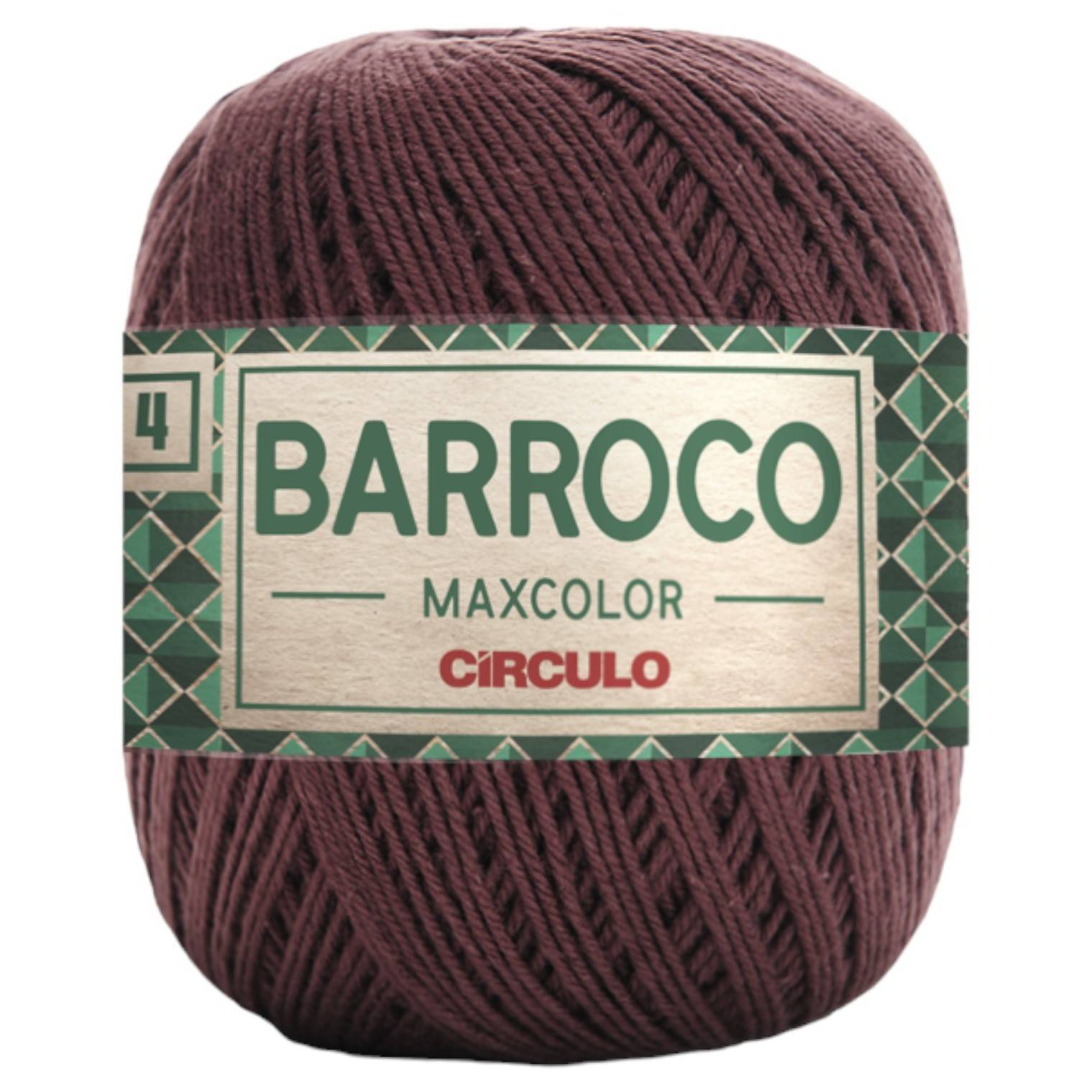 Barbante Barroco Maxcolor Nº4 - 200g - Círculo - 7311 - Tabaco