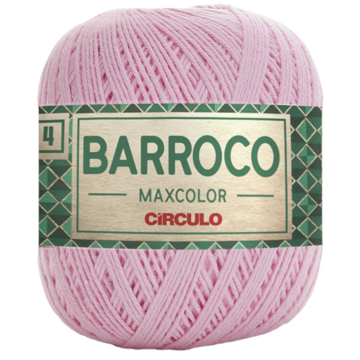 Barbante Barroco Maxcolor Nº4 - 200g - Círculo - 3526 - Rosa Candy