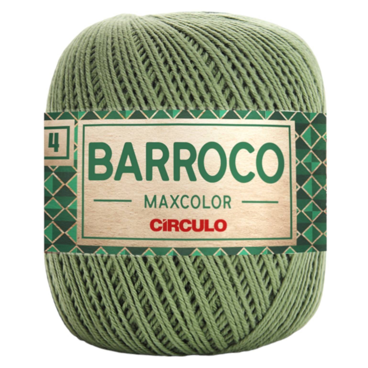 Barbante Barroco Maxcolor Nº4 - 200g - Círculo - 5718 - Militar
