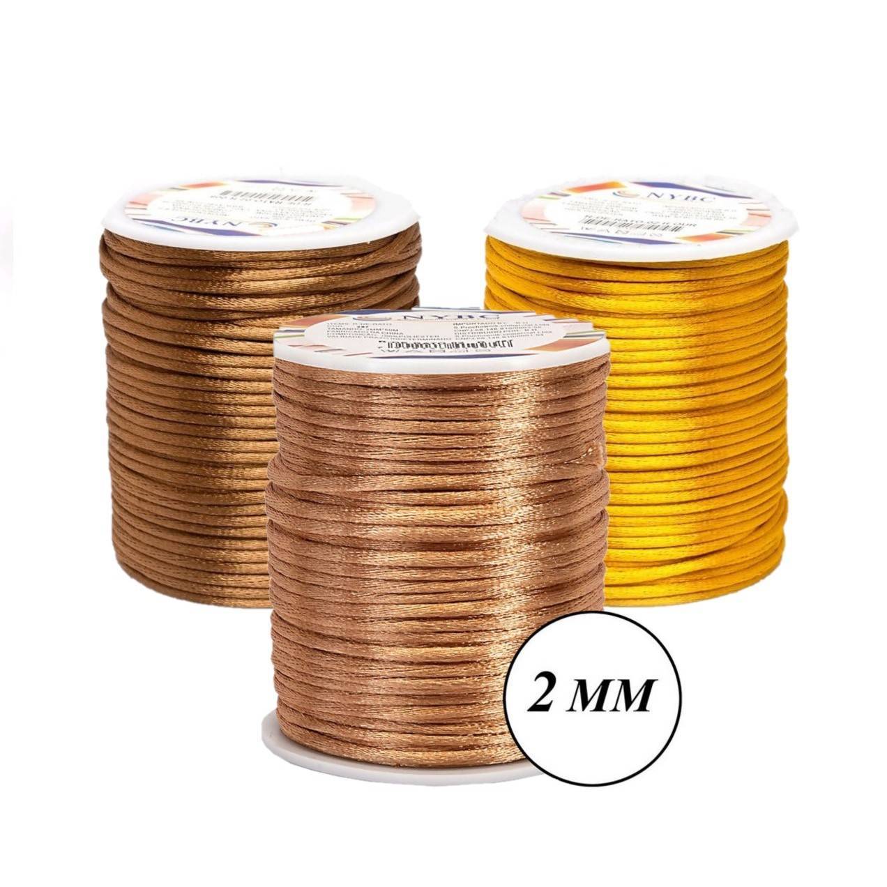Cordão Rabo de Rato/ Fio Coreano/ Fio Rayon - 2mm c/ 50m - - Armarinhos ...