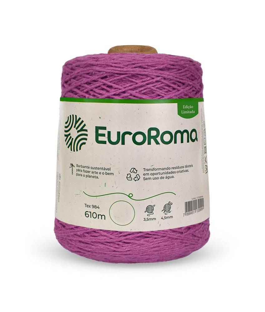洋楽 irate Barbante Nº6 Cores - 600g - EuroRoma - N°6 - 560 - Magenta