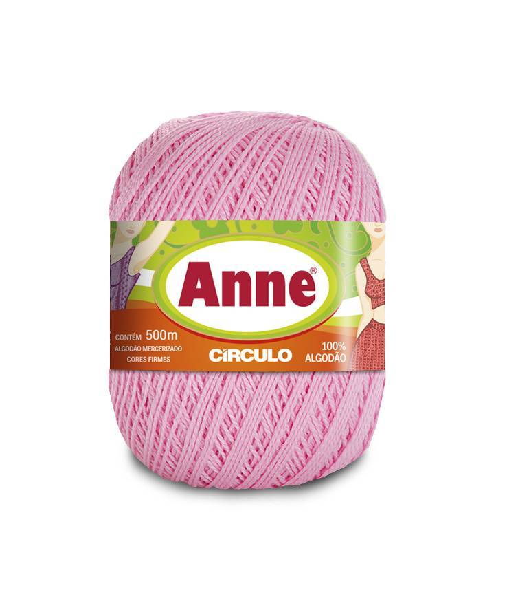Anne 500 - Círculo - 3526 - Rosa Candy - Armarinhos Nodari