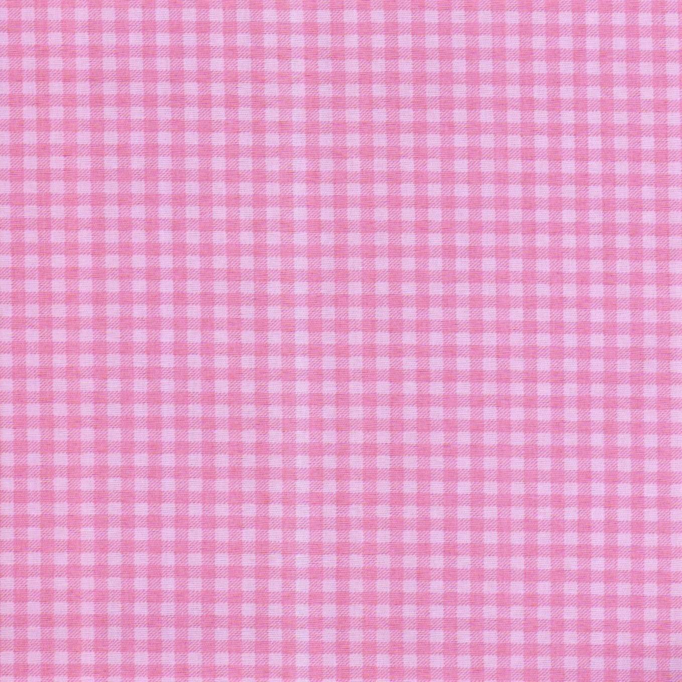 Tricoline Fabricart Xadrez Rosa 100% Algodão 1,50m Largura - Rosa