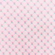 Tecido Tricoline Estampado Cerquinha de Flores Rosa - Ref. 16015 - Fabricart