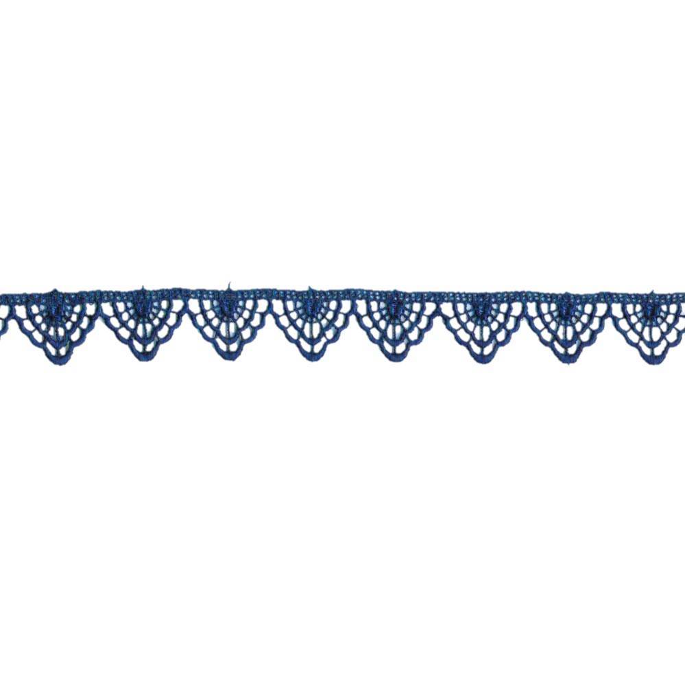 Renda guipir azul best sale marinho