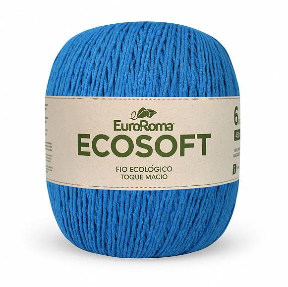 Barbante Ecosoft N°6 8/12 - 452m - Cores - EuroRoma - 901 - Azul