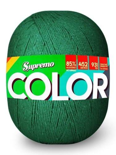 Barbante Color N°6 - 452m - Supremo - 42 - Verde Bandeira