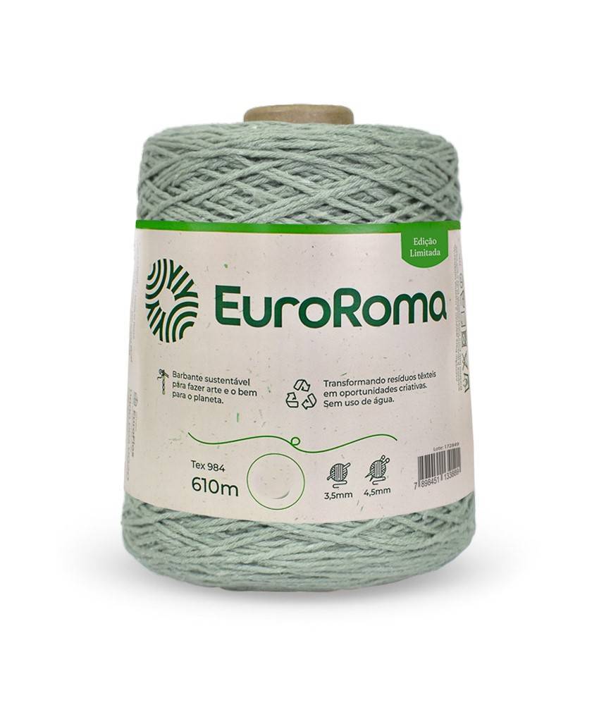 Barbante Nº6 Cores - 600g - EuroRoma - N°6 - 809 - Alecrim