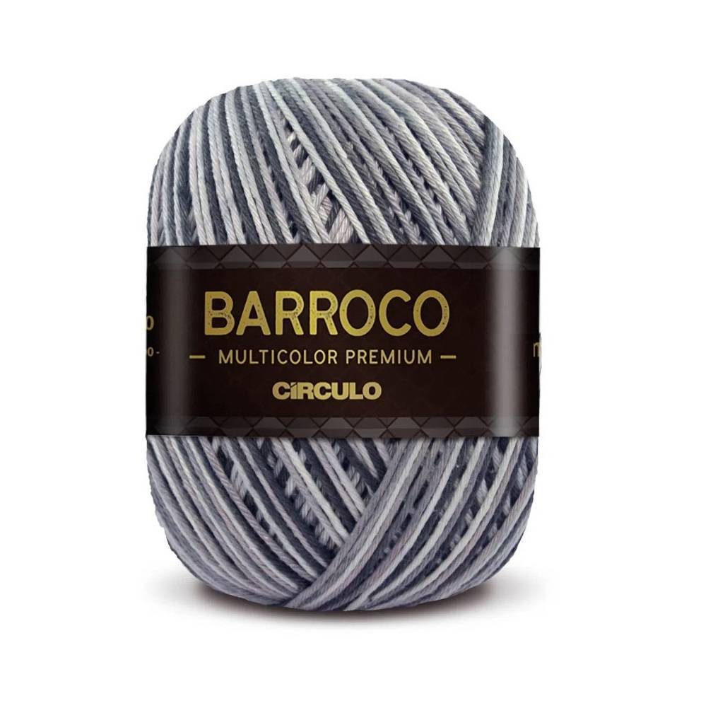 まるこめ12　８６ Barbante Barroco Multicolor Premium Nº6 - 400g - Círculo - 9792
