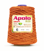Barbante Apolo Eco Nº6 - 600g - Círculo - 4445 - Tangerina