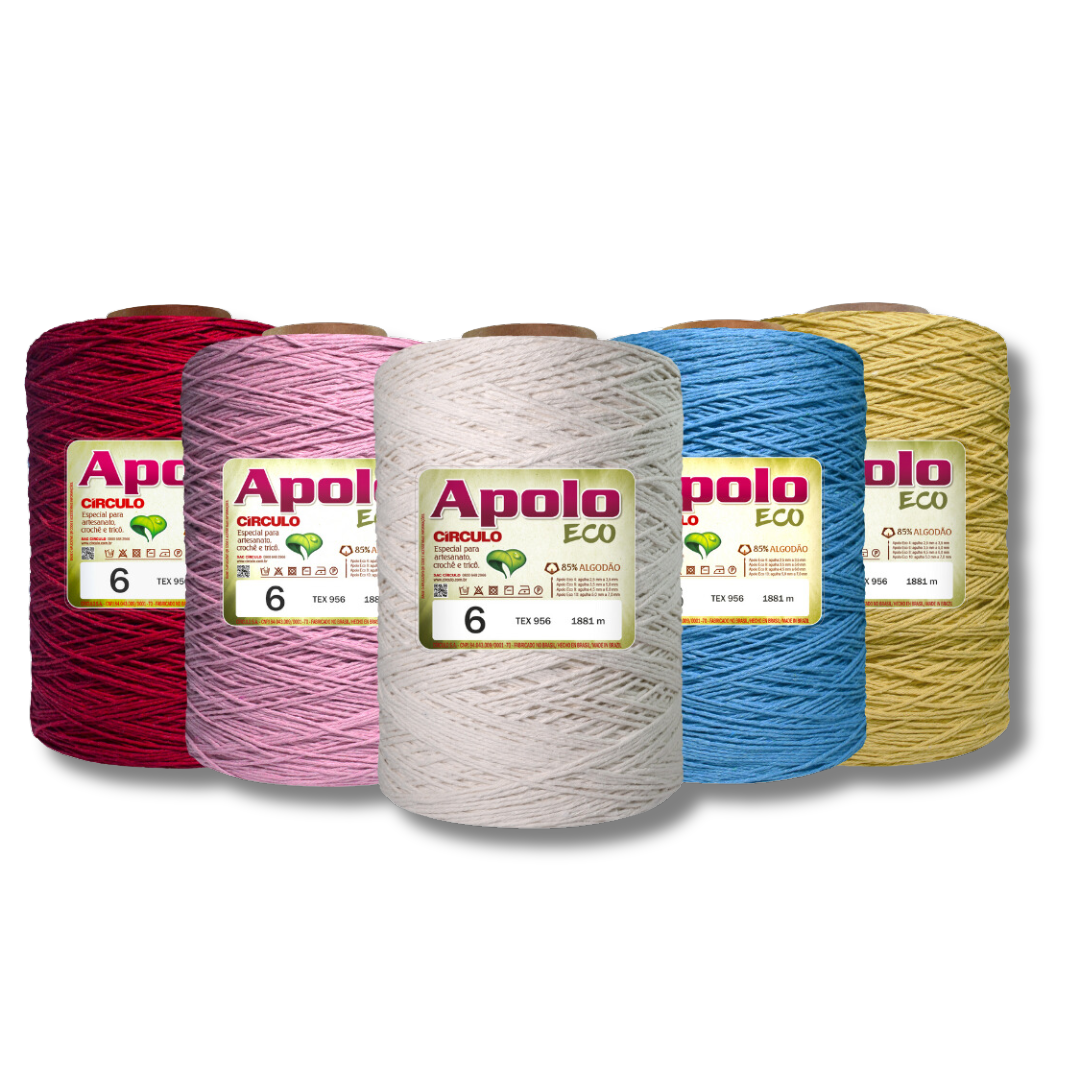 Barbante Apolo Eco Nº6 - 1,800Kg - Círculo - Armarinhos Nodari