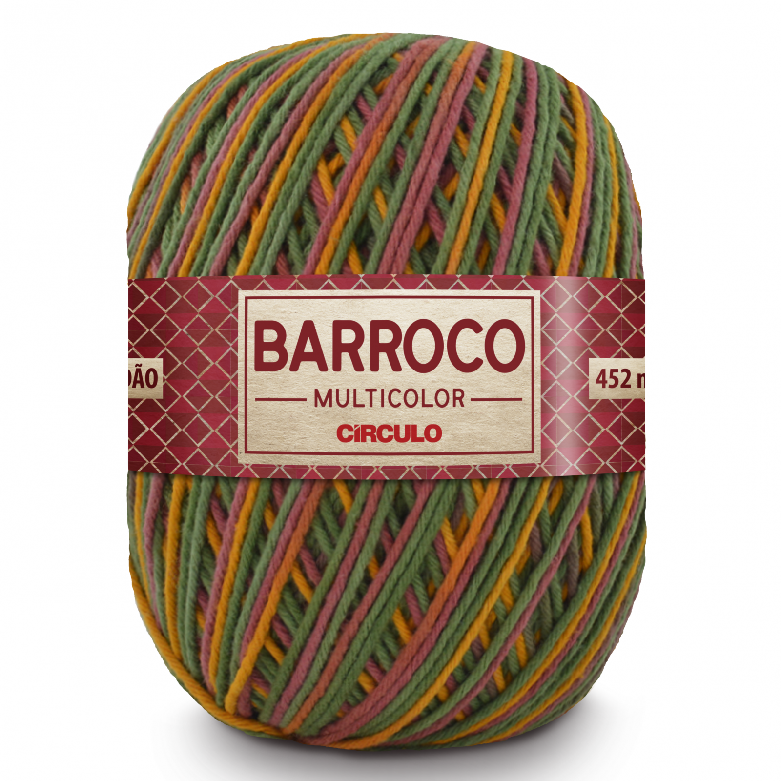 Barbante Barroco Multicolor Nº6 - 400g - Círculo - 9037 - Frutare