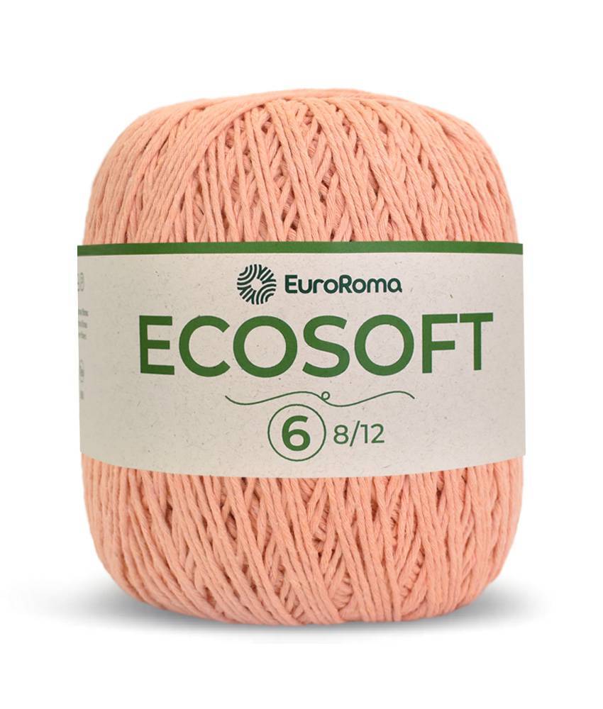 Barbante Ecosoft N°6 8/12 - 452m - Cores - EuroRoma - 700 - Salmão