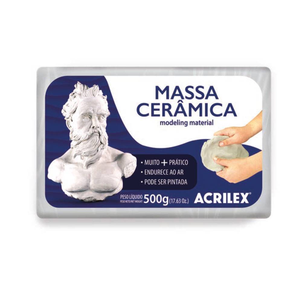 Massa Cerâmica 500g - Ref. 05465 - Acrilex - Armarinhos Nodari