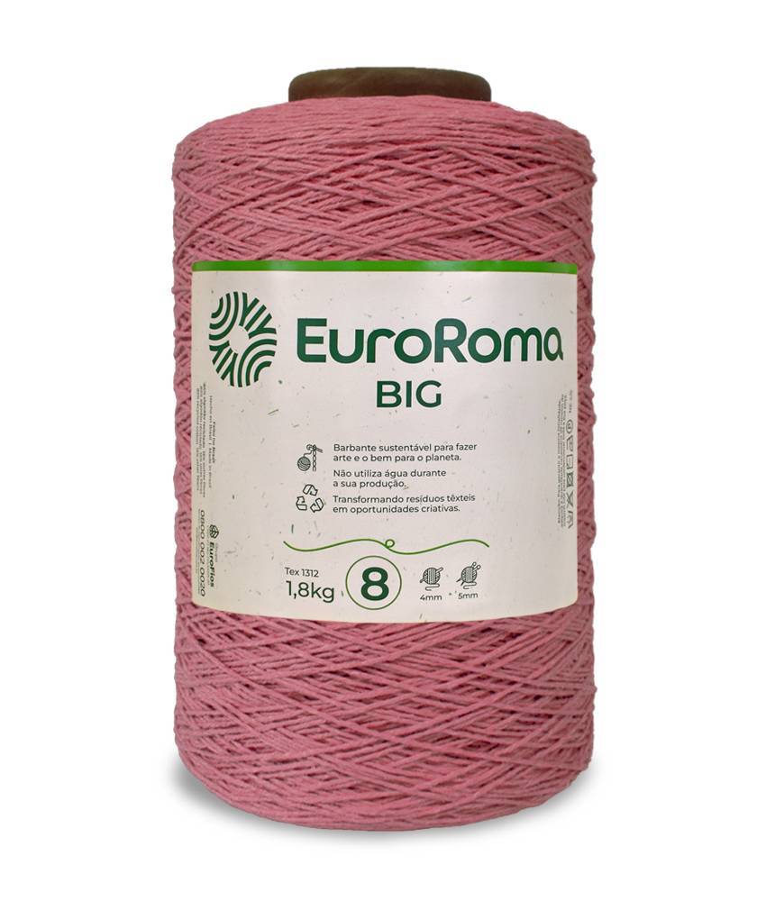 Barbante Nº8 Cores - 1,800Kg - EuroRoma - N°8 - 580 - Malva