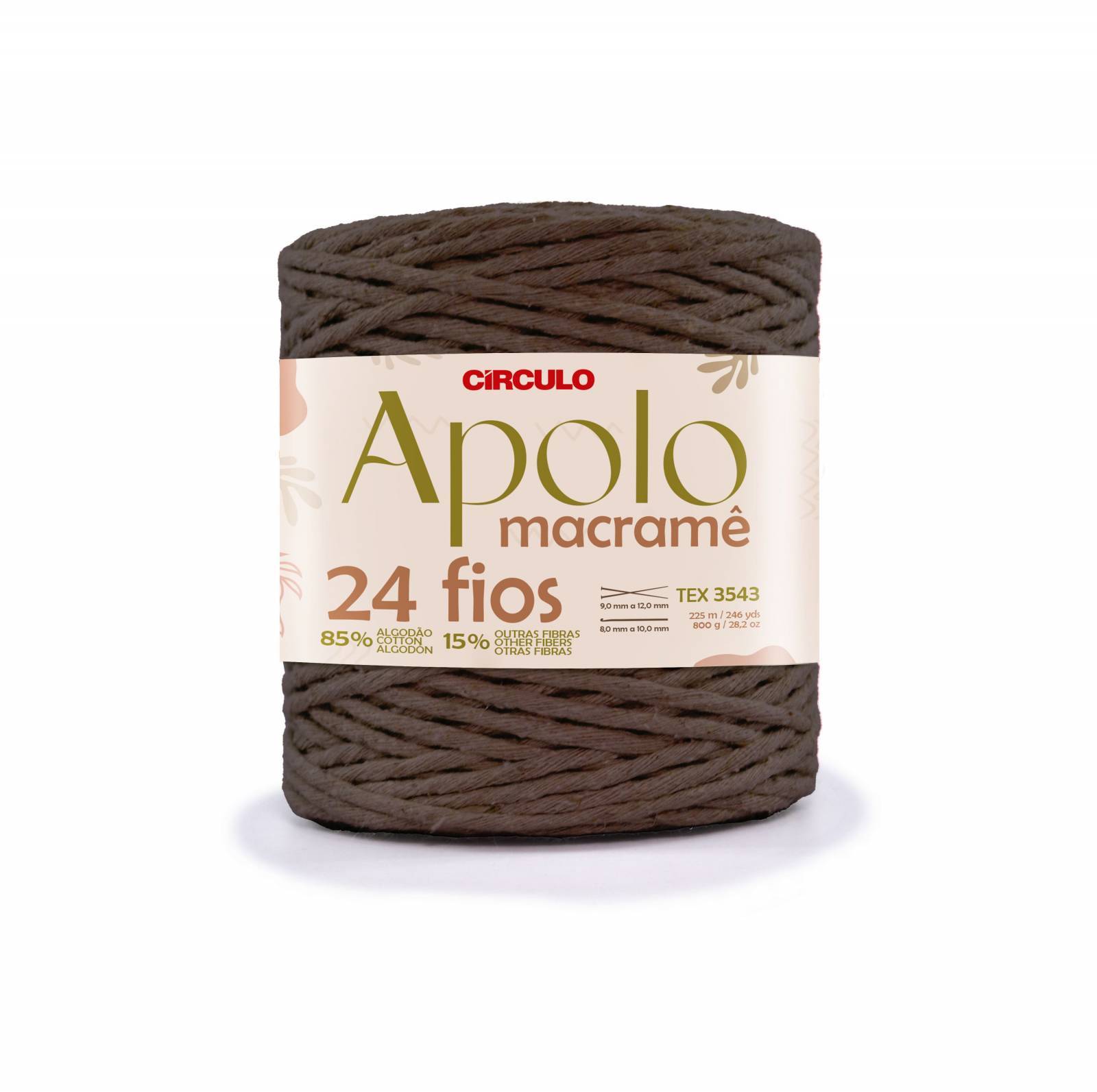 Barbante Apolo Macramê 24 Fios - 800g - Círculo - Armarinhos Nodari