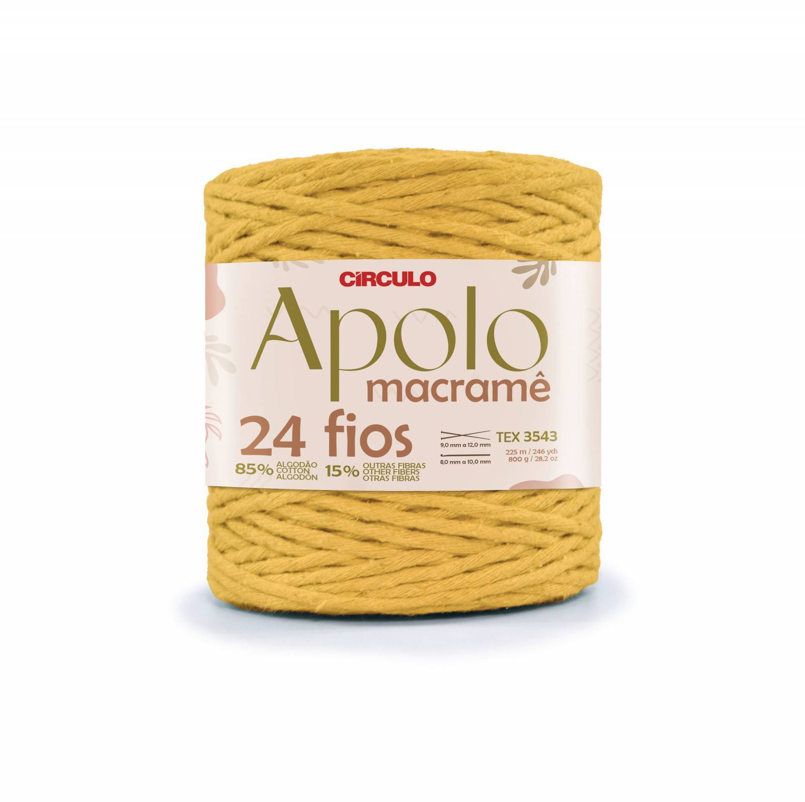 Barbante Apolo Macramê 24 Fios - 800g - Círculo - Armarinhos Nodari