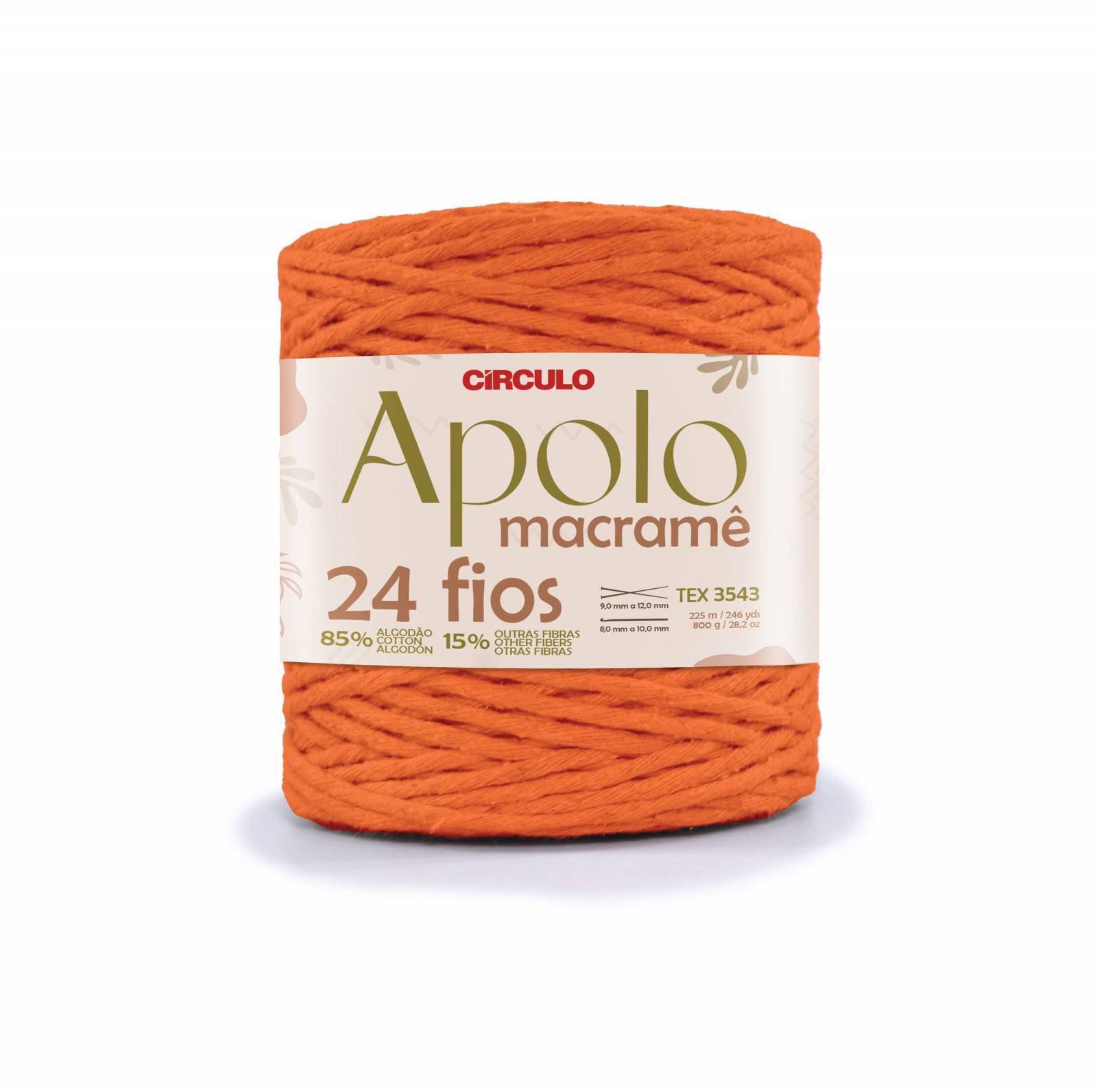 Barbante Apolo Macramê 24 Fios - 800g - Círculo - Armarinhos Nodari