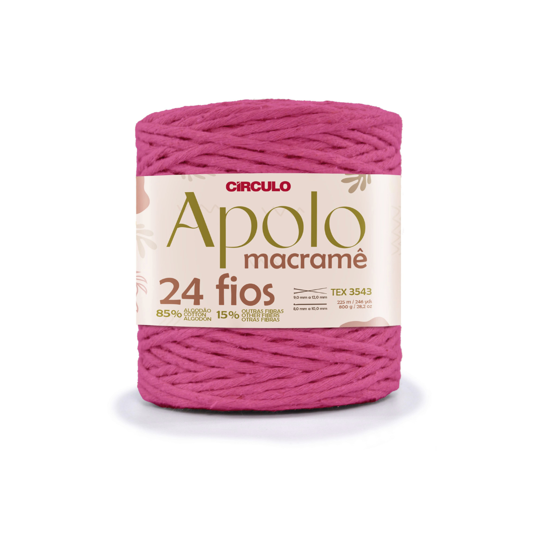 Barbante Apolo Macramê 24 Fios - 800g - Círculo - Armarinhos Nodari