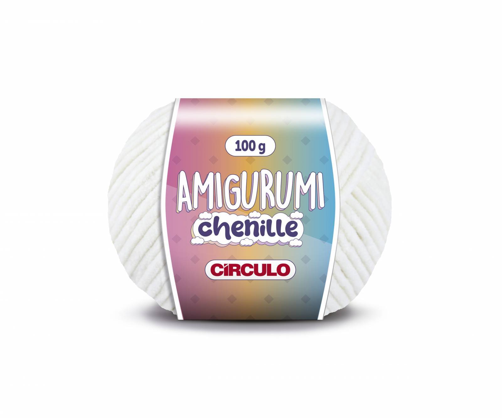 Amigurumi Chenille 100g - Círculo - 8176 - Off White - Armarinhos