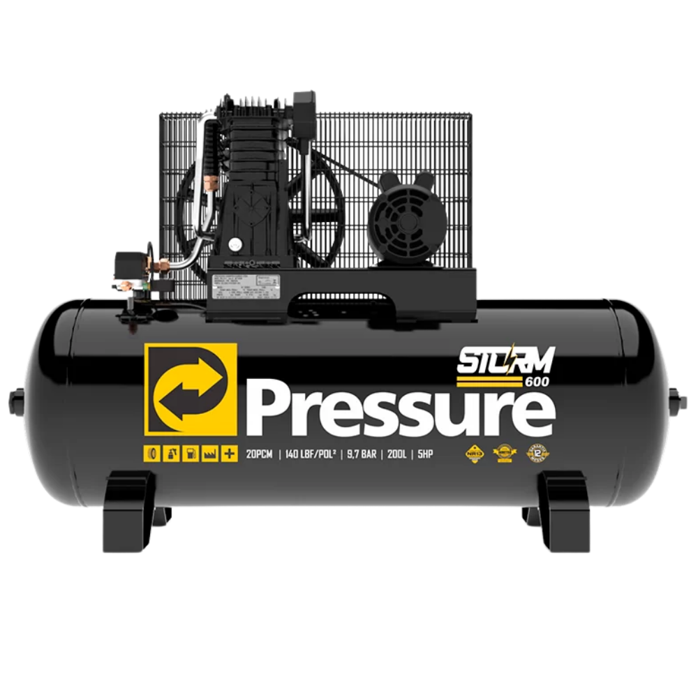 Compressor de Ar 20 Pés Pressure trifásico 220/380V 140psi - CASA DO FRENTISTA 