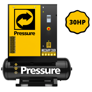 Compressor de Ar Parafuso 30HP 265L Trifásico Pressure 