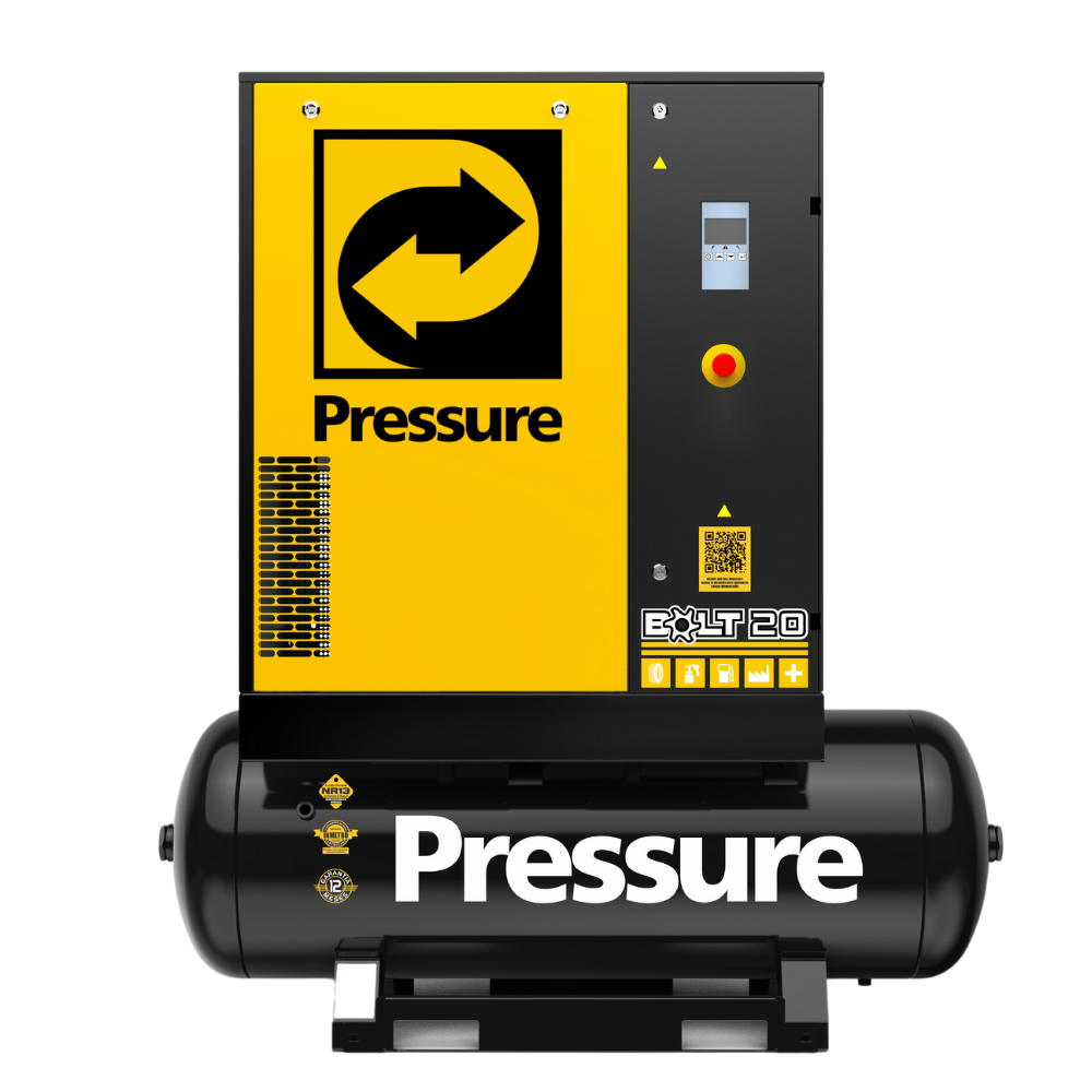 Compressor de Ar Parafuso 20HP 265L Trifásico Pressure  - CASA DO FRENTISTA 