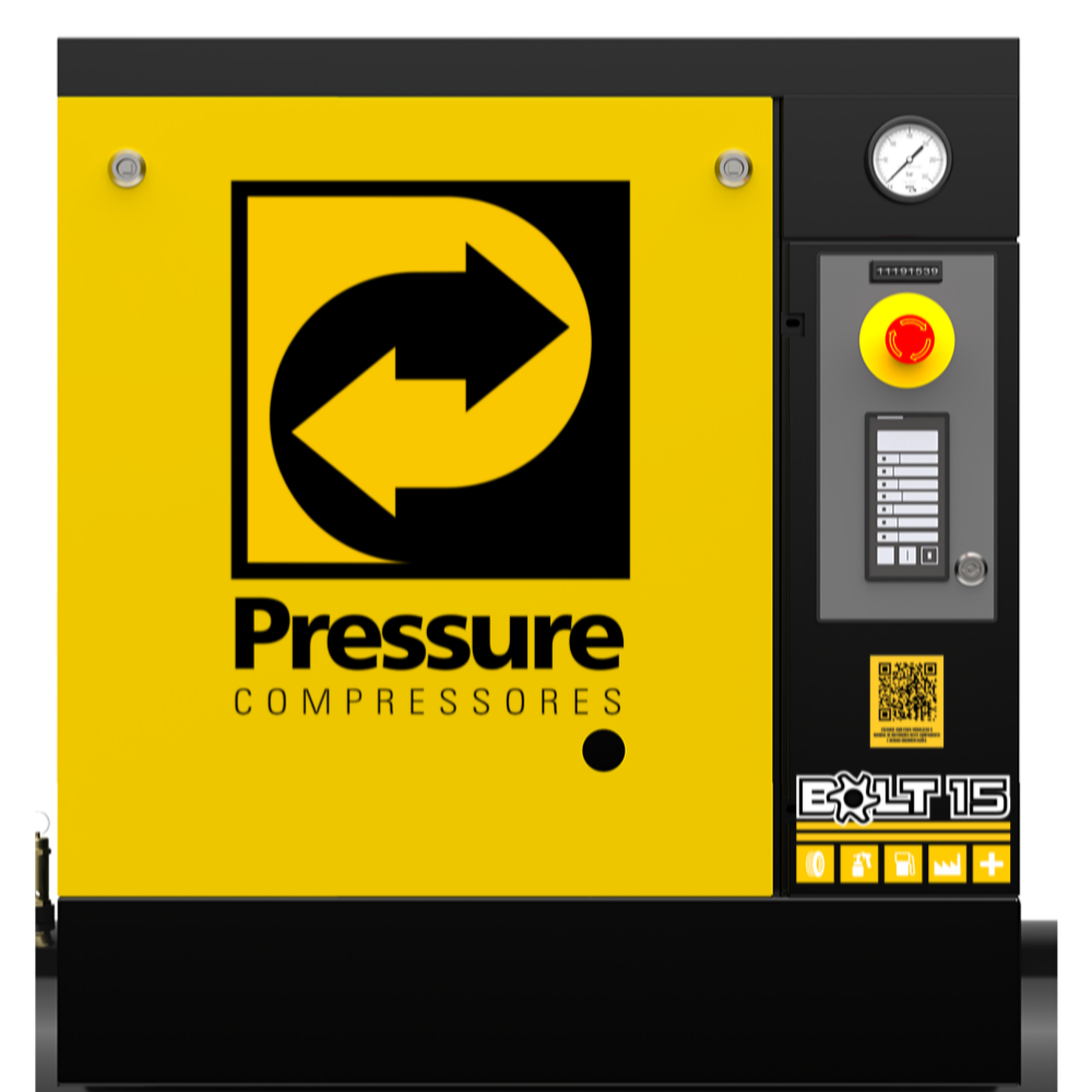 Compressor de Ar Parafuso 15HP  Trifásico Pressure  - CASA DO FRENTISTA 