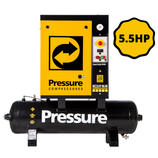 Compressor de Ar Parafuso 5,5HP 100L Trifásico Pressure 