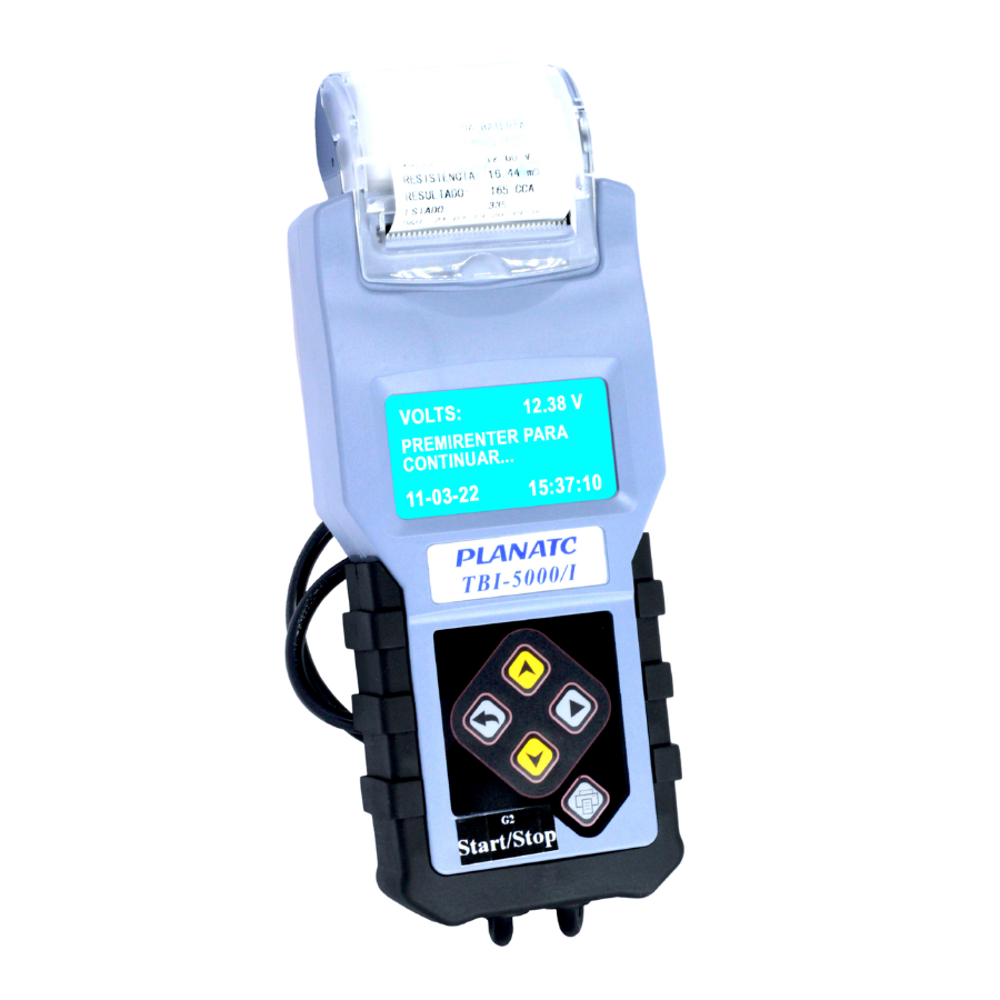 Teste de Bateria Digital 12v com Impressão TBI 5000 G2 I Pl - CASA DO FRENTISTA 