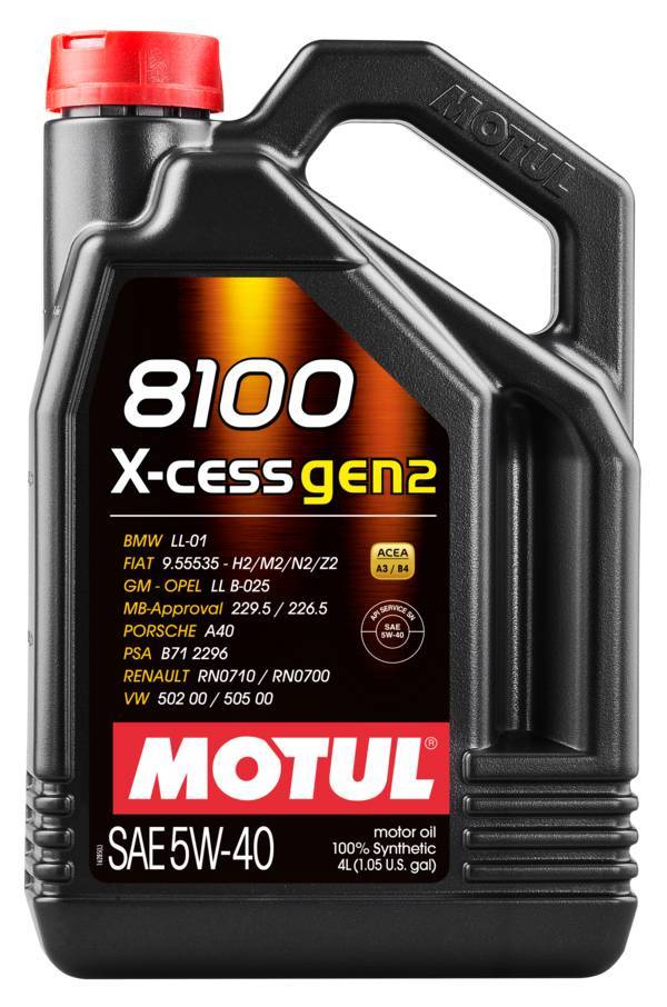 Motul 8100 X-CESS GEN2 5W40 4L Galão - Street Solutions