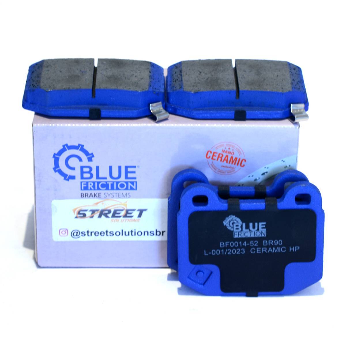 Pastilha de Freio Traseira Blue Nano Ceramic - Street Solutions
