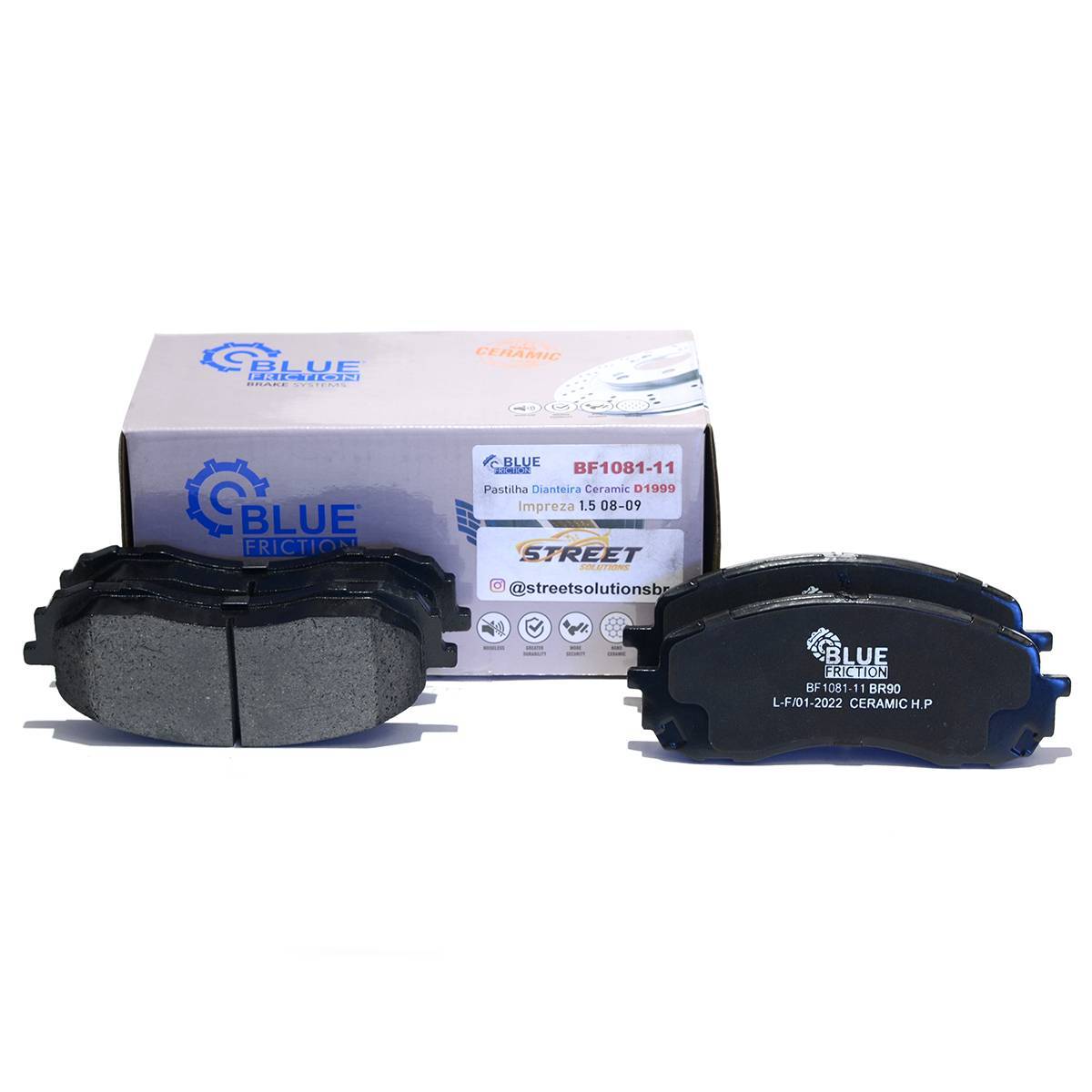 ブルーブルー Pastilha de Freio Dianteira Blue Nano Ceramic - Street Solutions