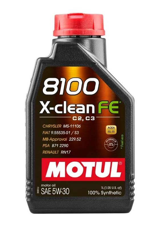 Óleo Lub Motor Motul 8100 X-CLEAN FE 5W30 100% Sintético 1L
