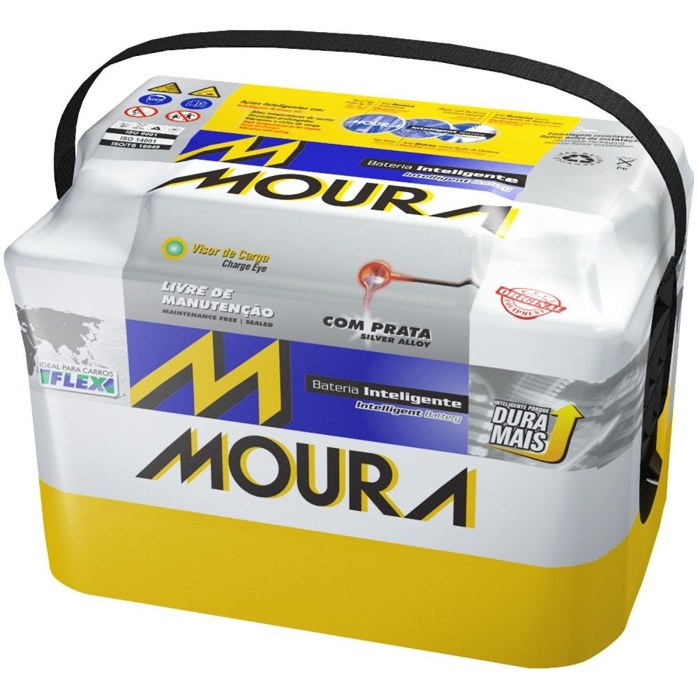 Bateria Moura 50Ah (M50ED) - Linha Chevrolet - Cantele Centro Automotivo