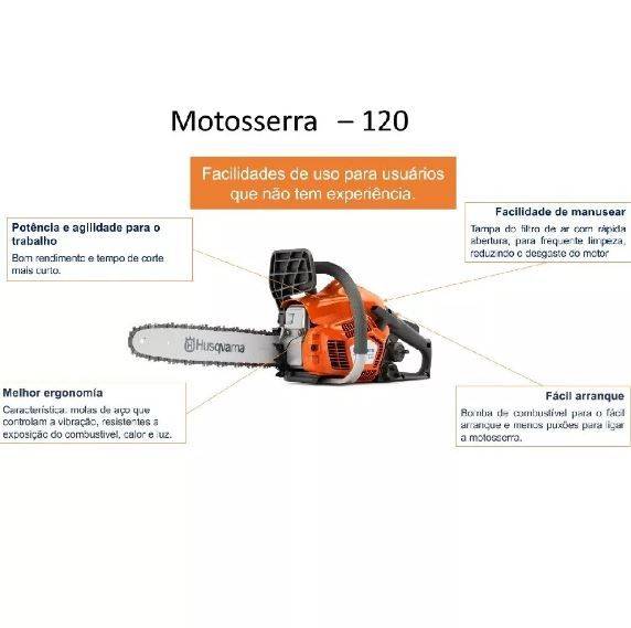 Motosserra Husqvarna 120 1.9HP  35CC