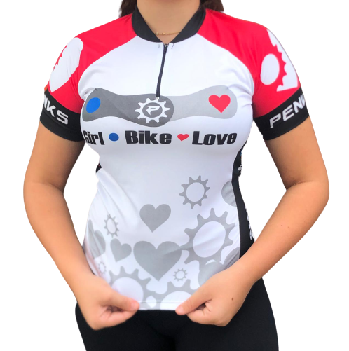 Camisa Ciclismo Feminina Love - PENKS  - PauliBike