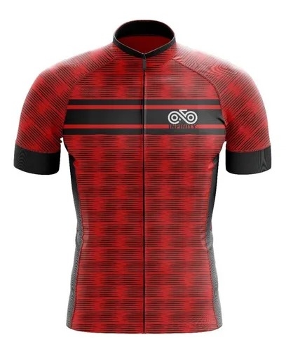 Camisa Ciclismo Infinity - Vermelha - Black Cat - PauliBike