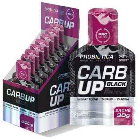 Carb-up Gel Black Fórmula - Probiotica - 10 Sachês - PauliBike