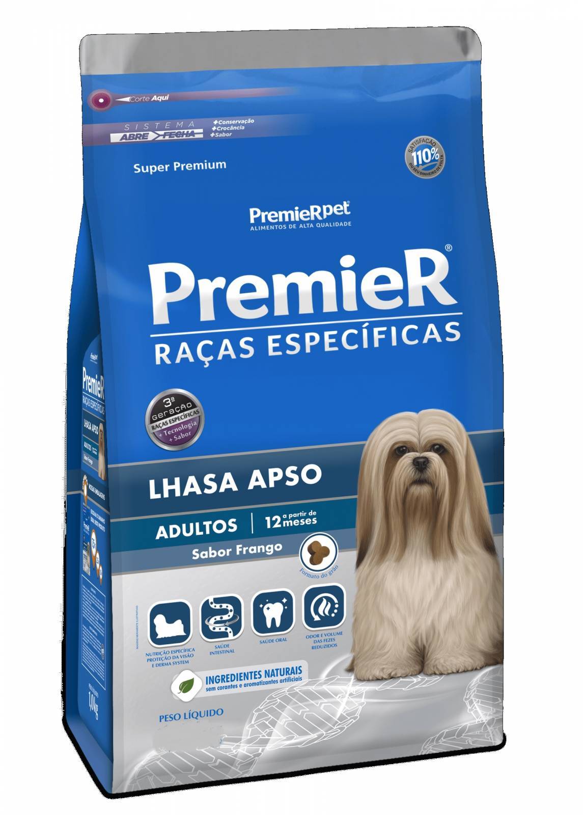 Ração Premier Raças Específicas Lhasa Apso Adulto - Sabor Frango 1Kg