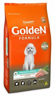 Ração Golden Formula Cães Adultos de Pequeno Porte Mini Bits Frango e Arroz 15Kg