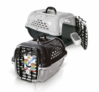 Caixa Transporte Panther Pop N4 Preta Plast Pet Cães e Gatos