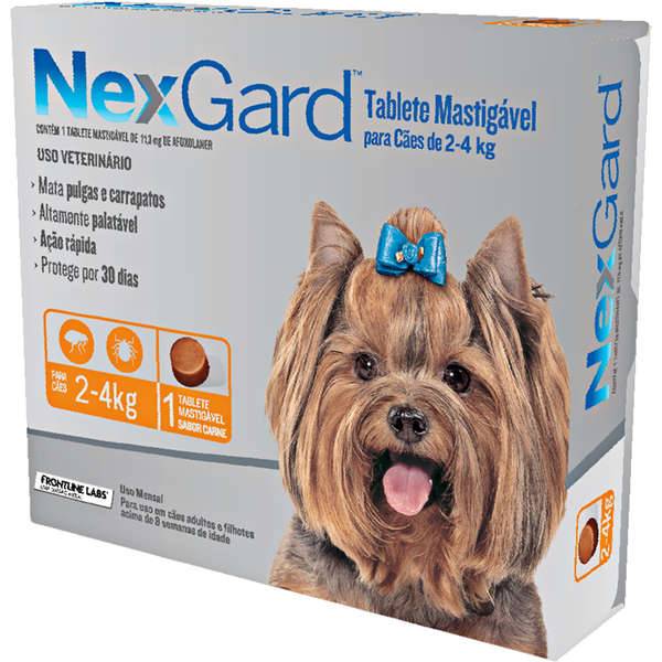 Nexgard Antipulgas E Carrapatos Cães De 2 A 4kg - 1 Tablete 
