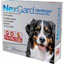Antipulgas/Carrapatos NexGard 136mg para Cães 25,1 a 50 Kg - 1 Tablete