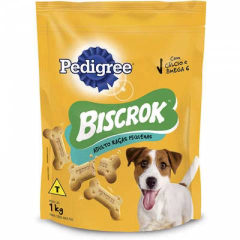Biscoito Pedigree Biscrok para Cães Adultos de Raças Pequenas 1 Kg