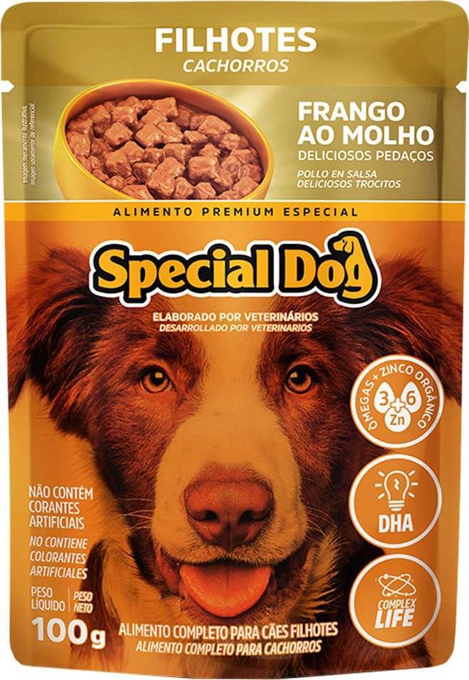 Ração Úmida Special Dog Sachê Frango para Cães Filhotes 100g