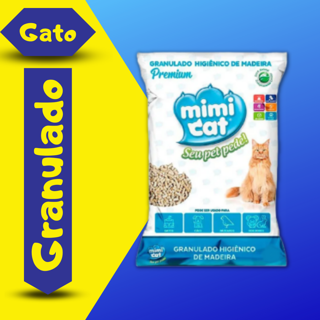 Granulado Higiênico de Madeira Mimi Cat – 15 Kg