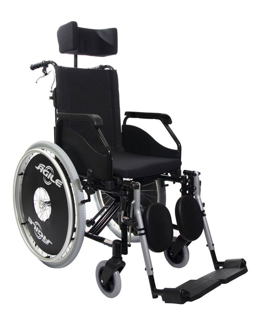 Cadeira de Rodas Alumínio Ágile Reclinável Jaguaribe  - Soft Care Produtos Médicos