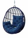 Cadeira suspensa Macaipe - Corda náutica - Azul